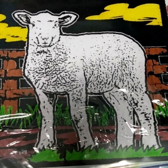 Coloring of a sheep  - Picture 1 of 1